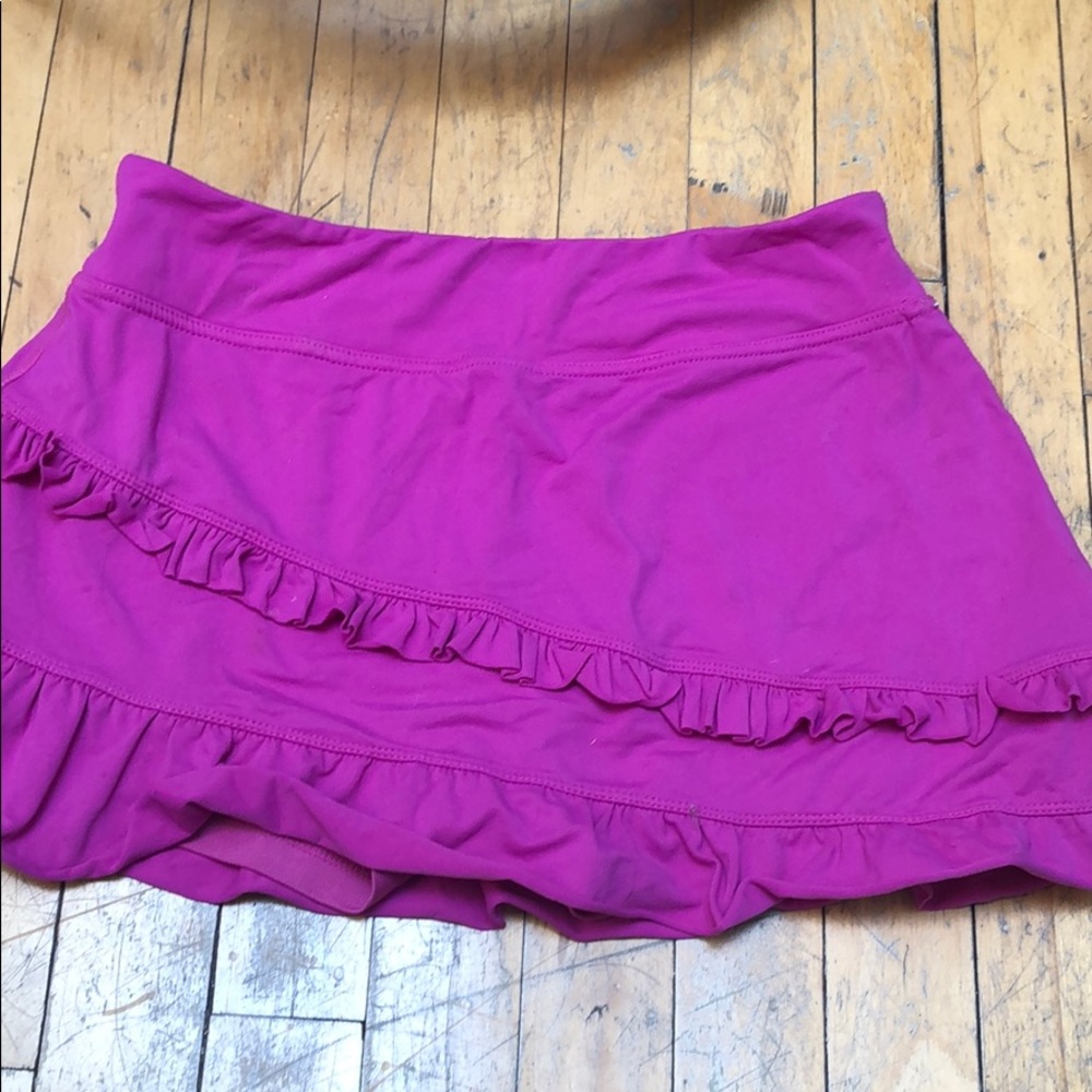 Hot pink tennis skirt!